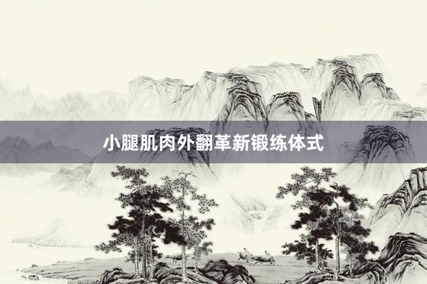 小腿肌肉外翻革新锻练体式